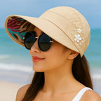 Celeste – Cappello da sole elegante e floreale