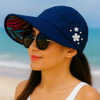 Celeste – Cappello da sole elegante e floreale