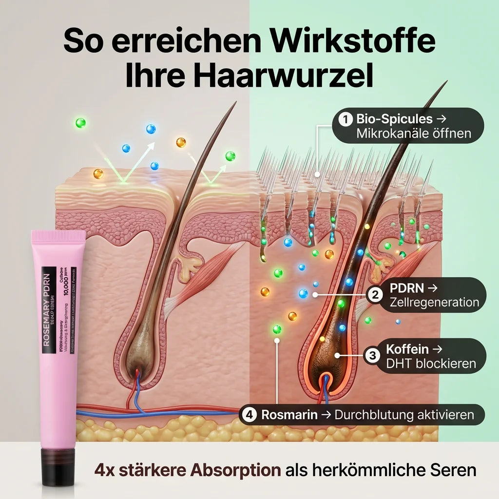 Rosemary PDRN Spicule Kopfhaut-Serum™ – Bio-Microneedling Haarwuchs-Behandlung